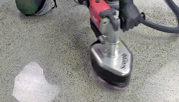 Polishing Concrete with The Scarab